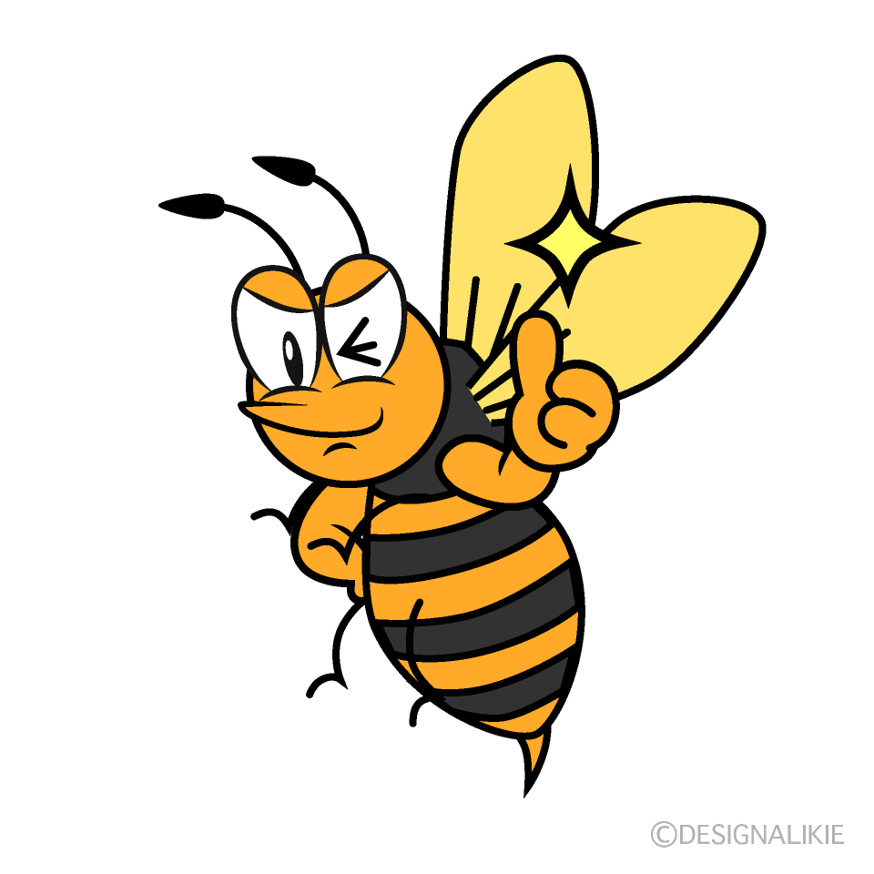 Thumbs up Hornet Cartoon Character Image