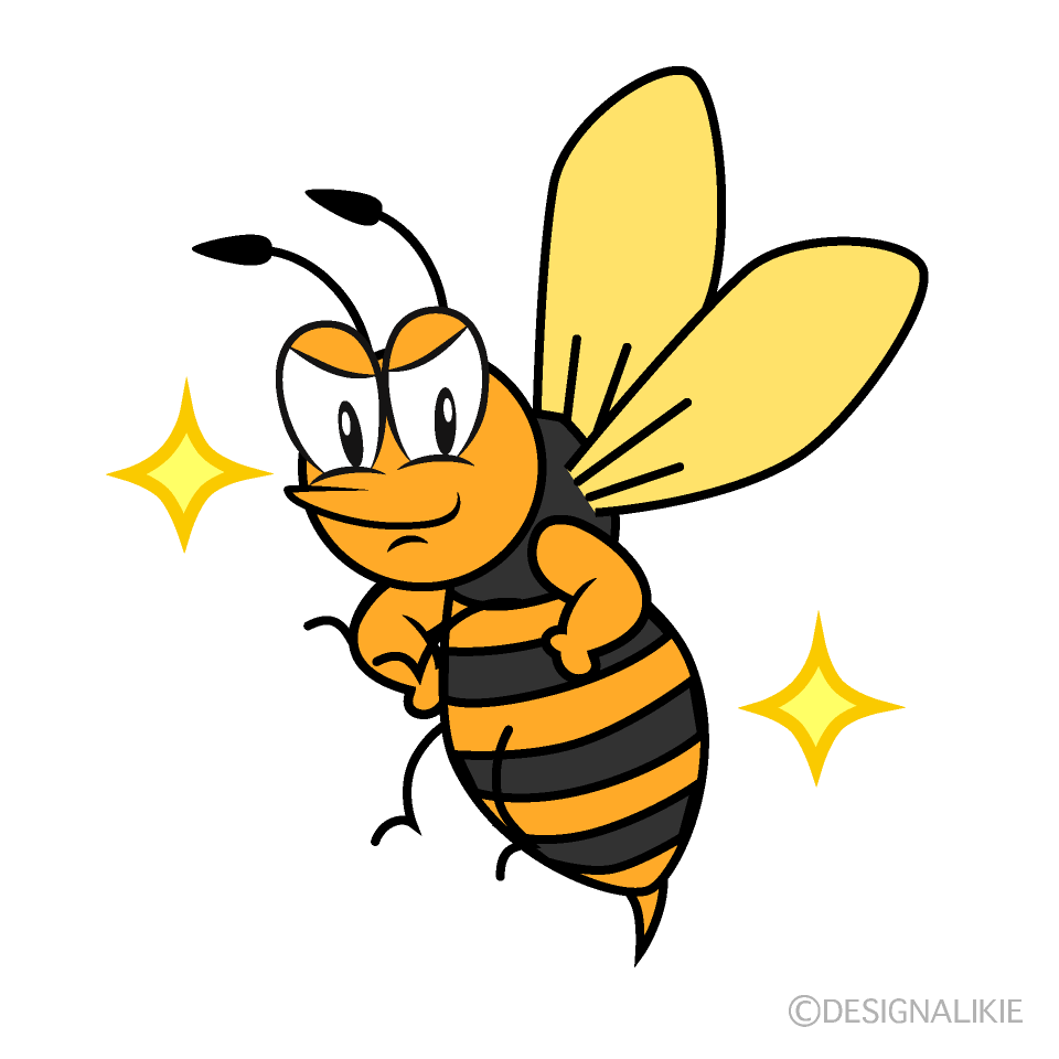 Glitter Hornet Cartoon Character Image