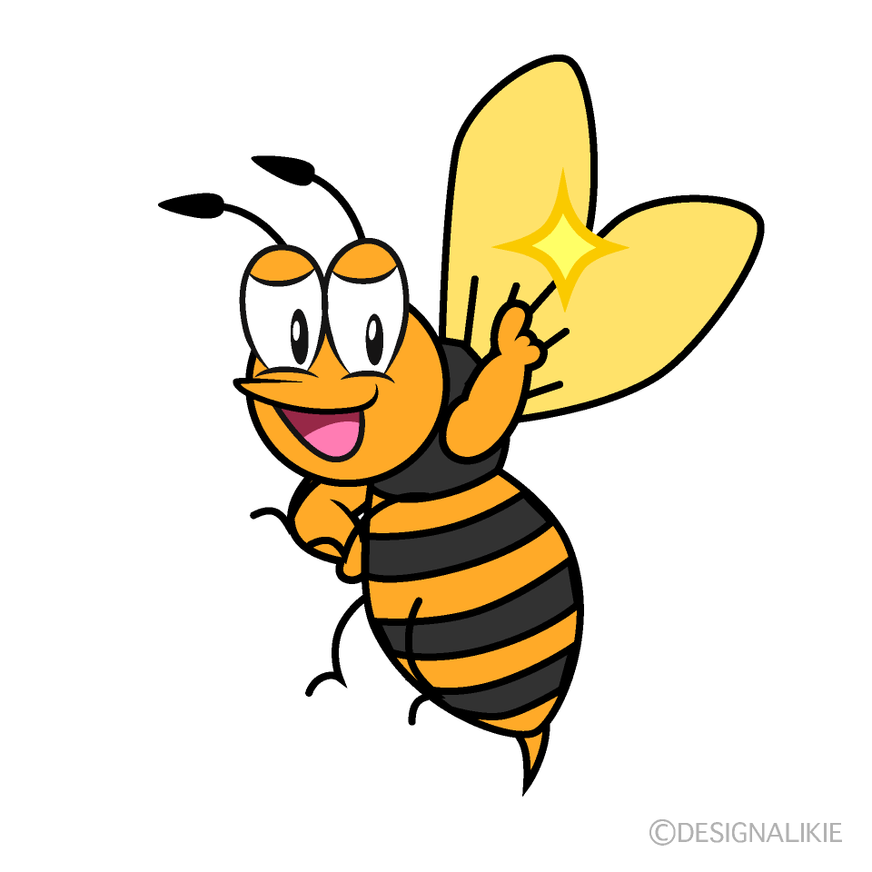 Posing Hornet Cartoon Character Image