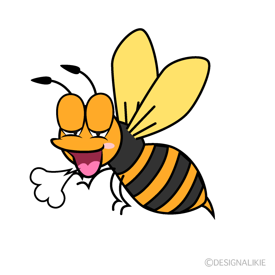 Relaxing Hornet Cartoon Character Image