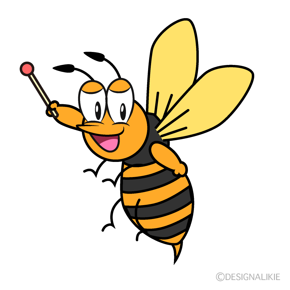 Speaking Hornet Cartoon Character Image