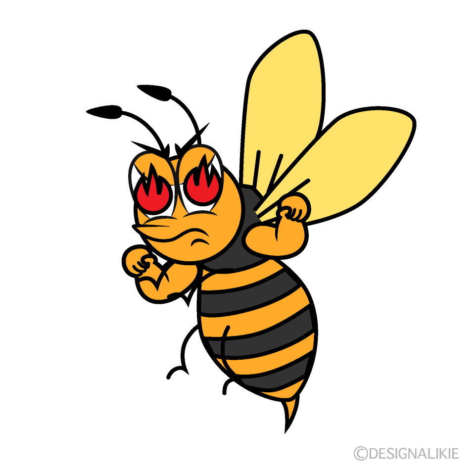 Enthusiasm Hornet Cartoon Character Image