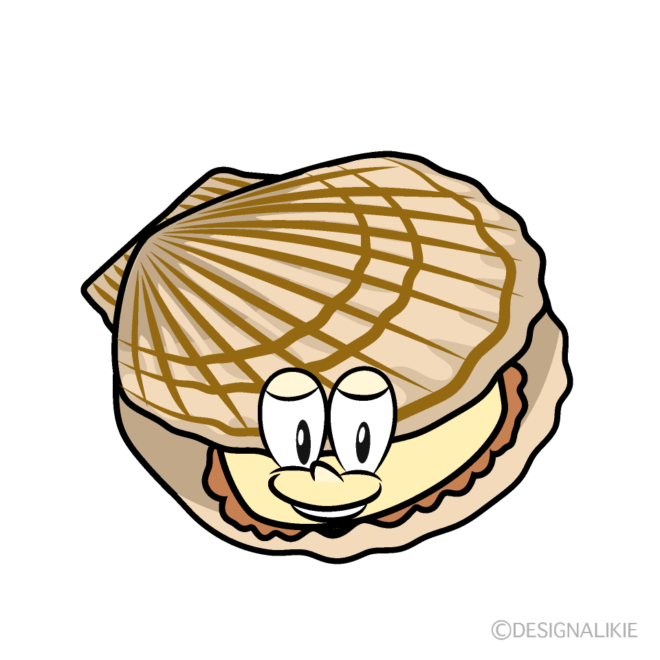 Scallop Cartoon Character Image