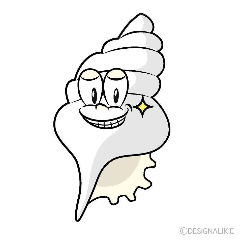 Grinning Shell Cartoon Character Image