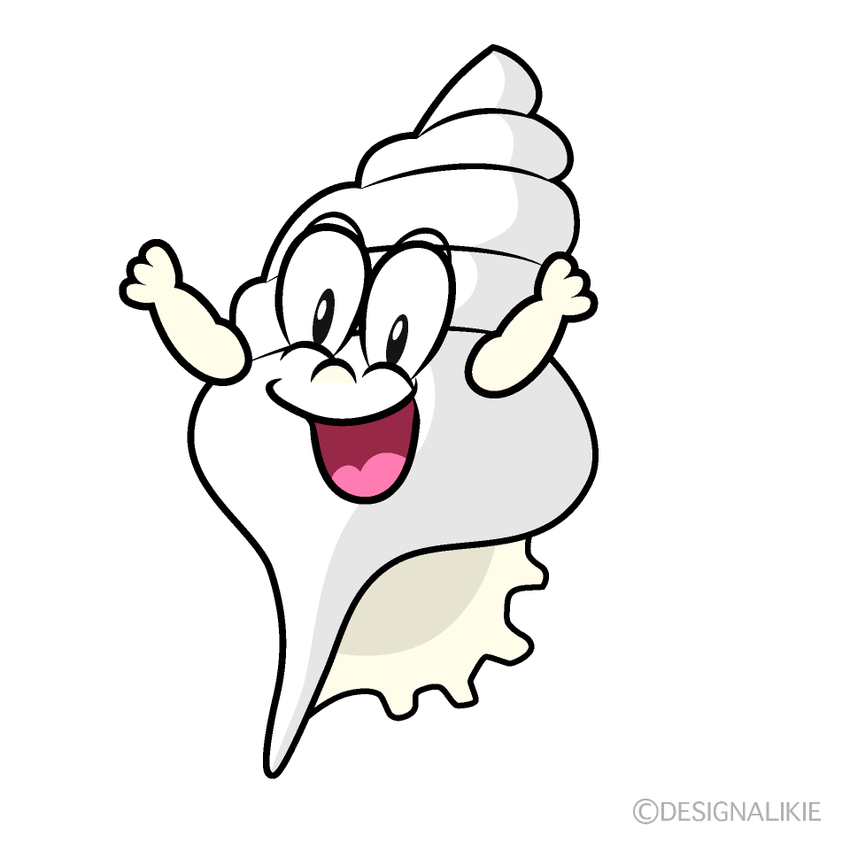 Surprising Shell Cartoon Character Image