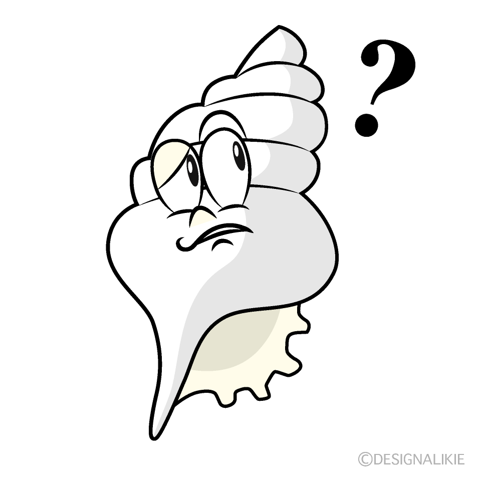 Thinking Shell Cartoon Character Image