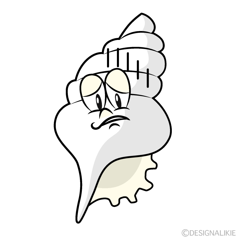 Depressed Shell Cartoon Character Image