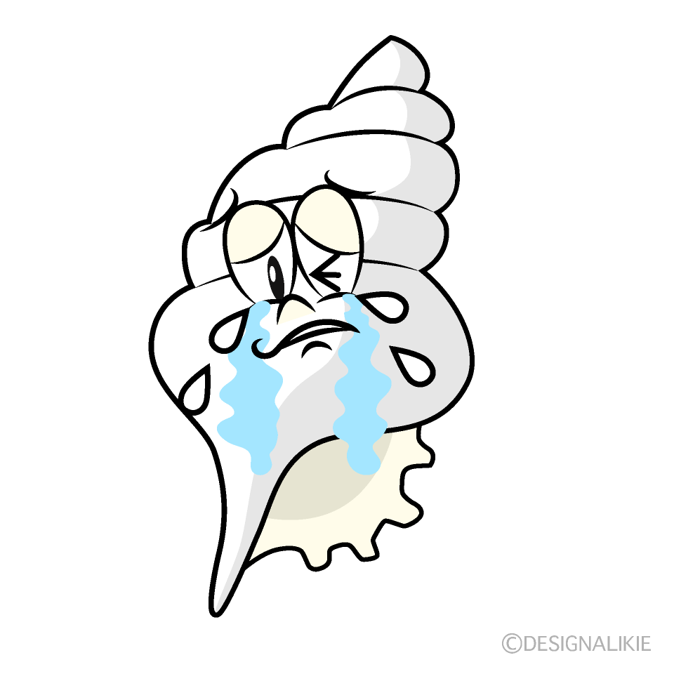 Crying Shell Cartoon Character Image