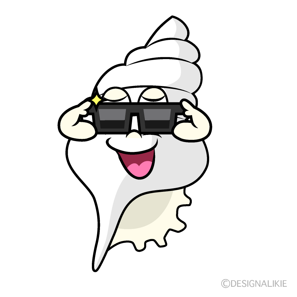 Cool Shell Cartoon Character Image