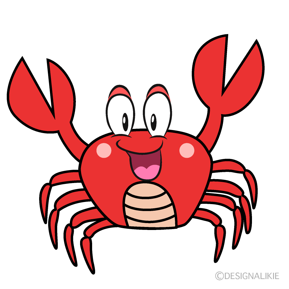 Surprising Crab Cartoon Character Image