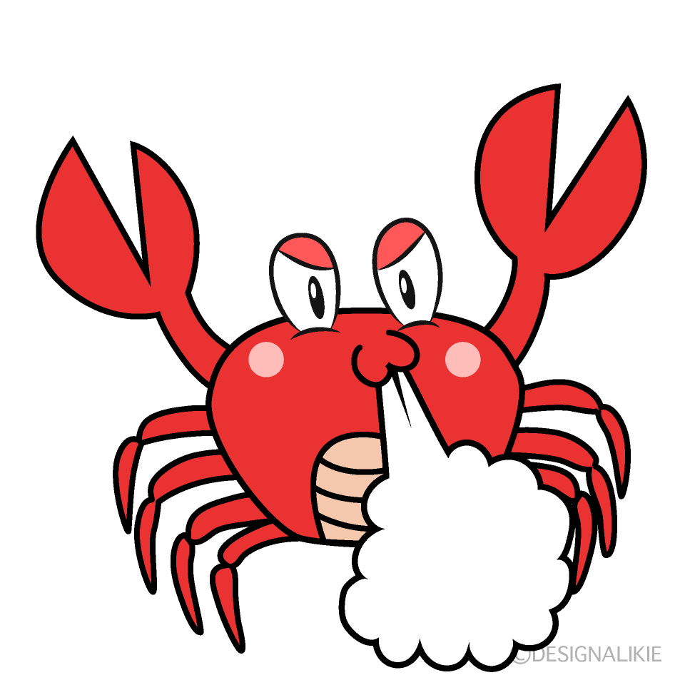 Angry Crab Cartoon Character Image