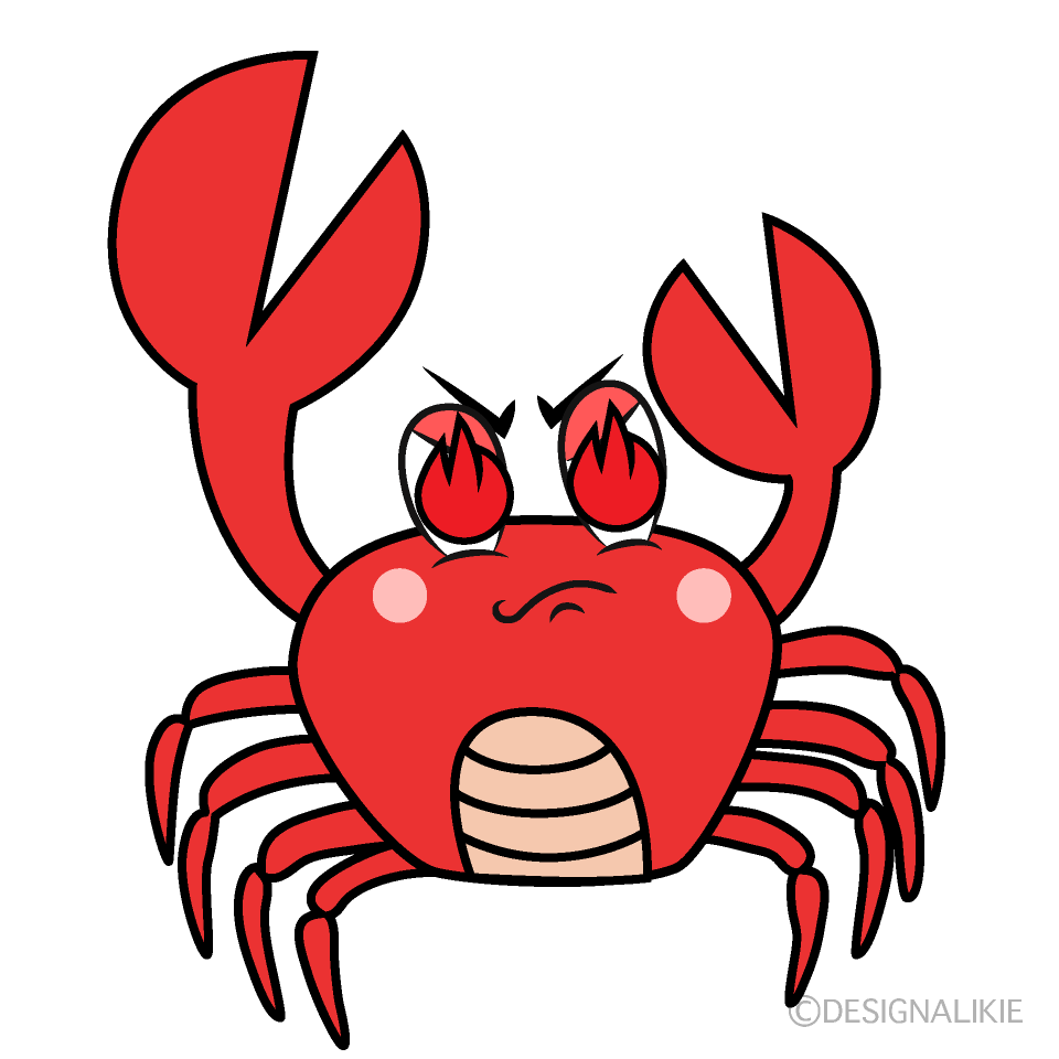 Enthusiasm Crab Cartoon Character Image