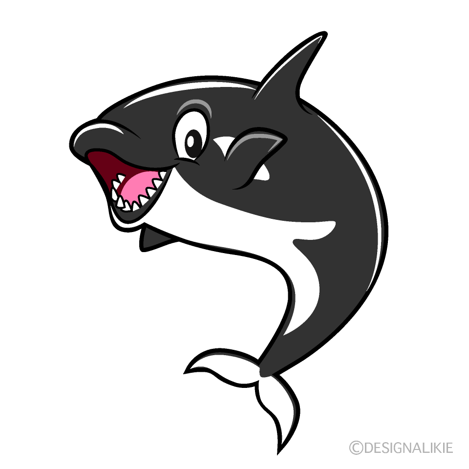 Surprising Orca Cartoon Character Image