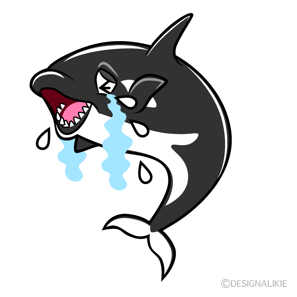 Crying Orca Cartoon Character Image