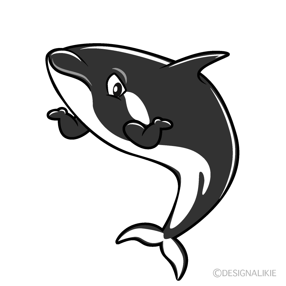 Troubled Orca Cartoon Character Image