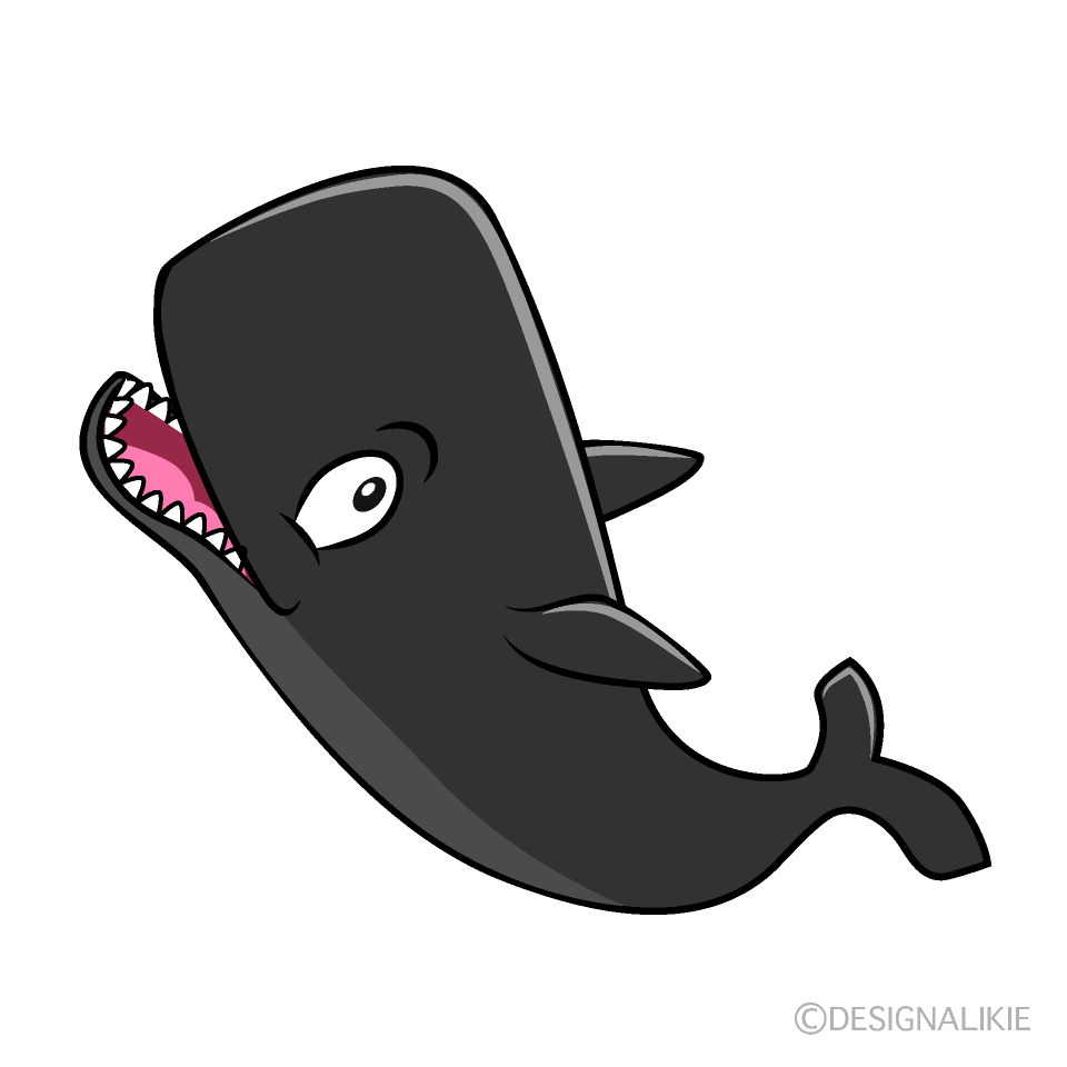 Surprising Sperm Whale Cartoon Character Image