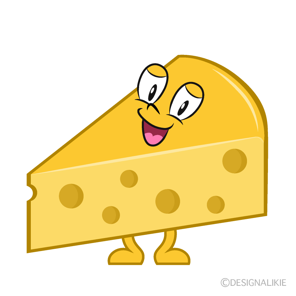 Free Standing Cheese Cartoon Image｜Charatoon