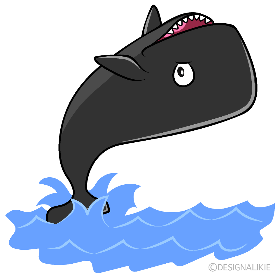 Cool Sperm Whale Cartoon Character Image