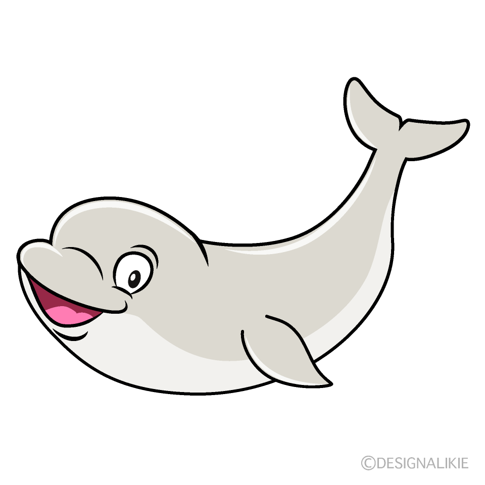 Beluga Whale Cartoon Character Image