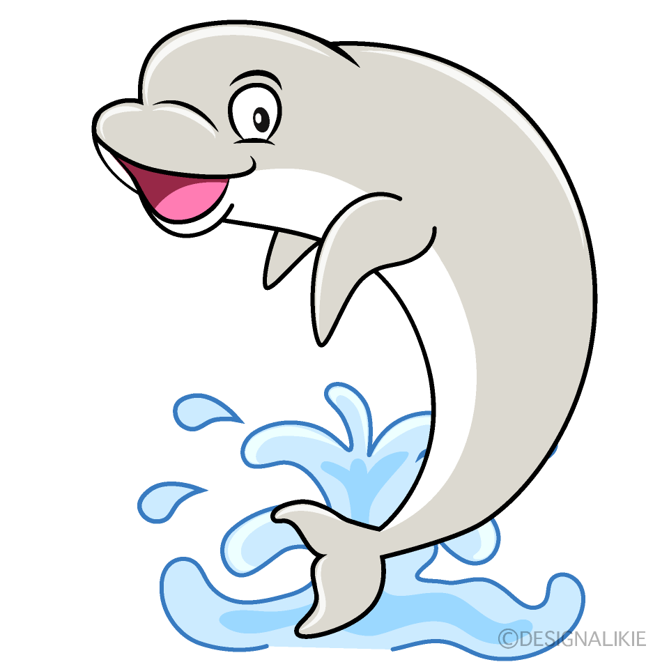 Cool Beluga Whale Cartoon Character Image