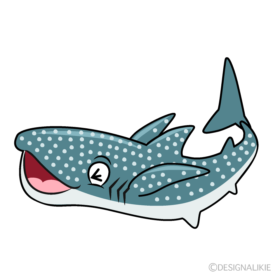 Laughing Whale Shark Cartoon Character Image