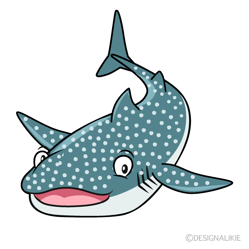 Thinking Whale Shark Cartoon Character Image