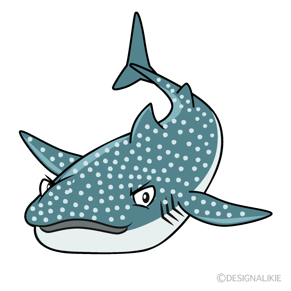 Cool Whale Shark Cartoon Character Image