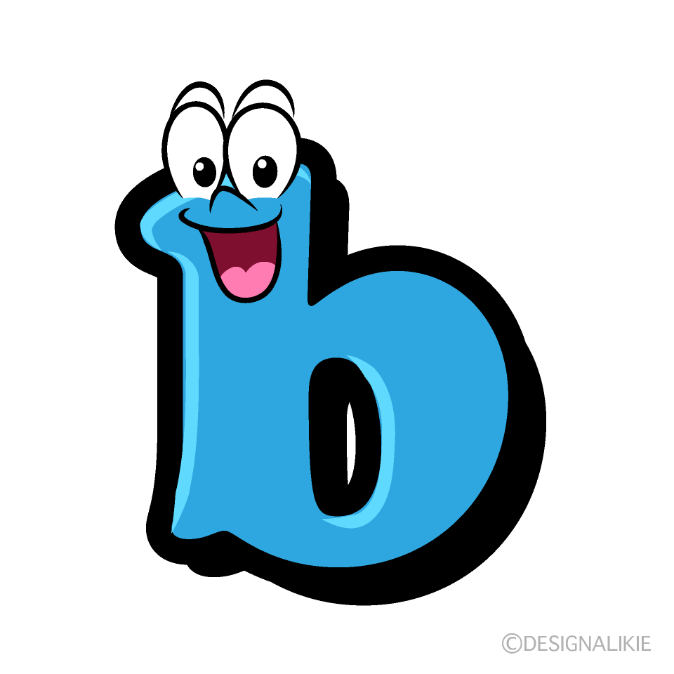 Surprising b Cartoon Character Image