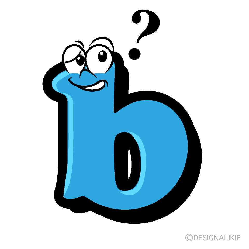 Thinking b Cartoon Character Image