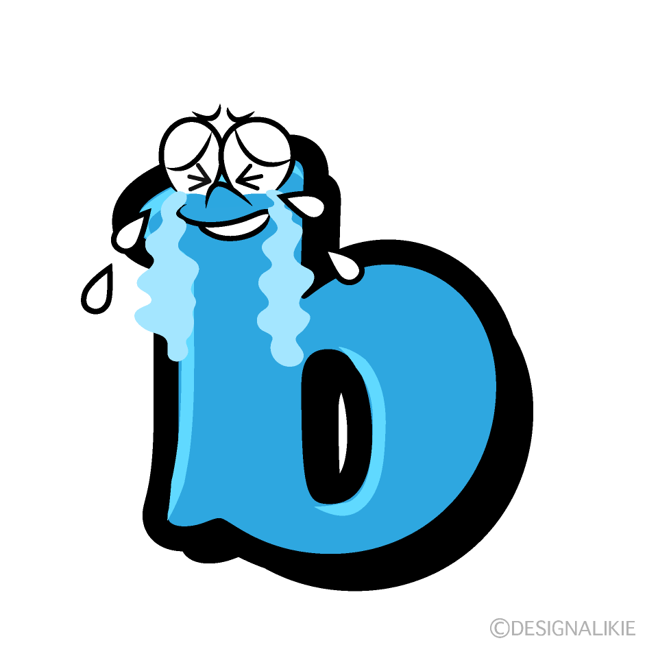 Crying b Cartoon Character Image