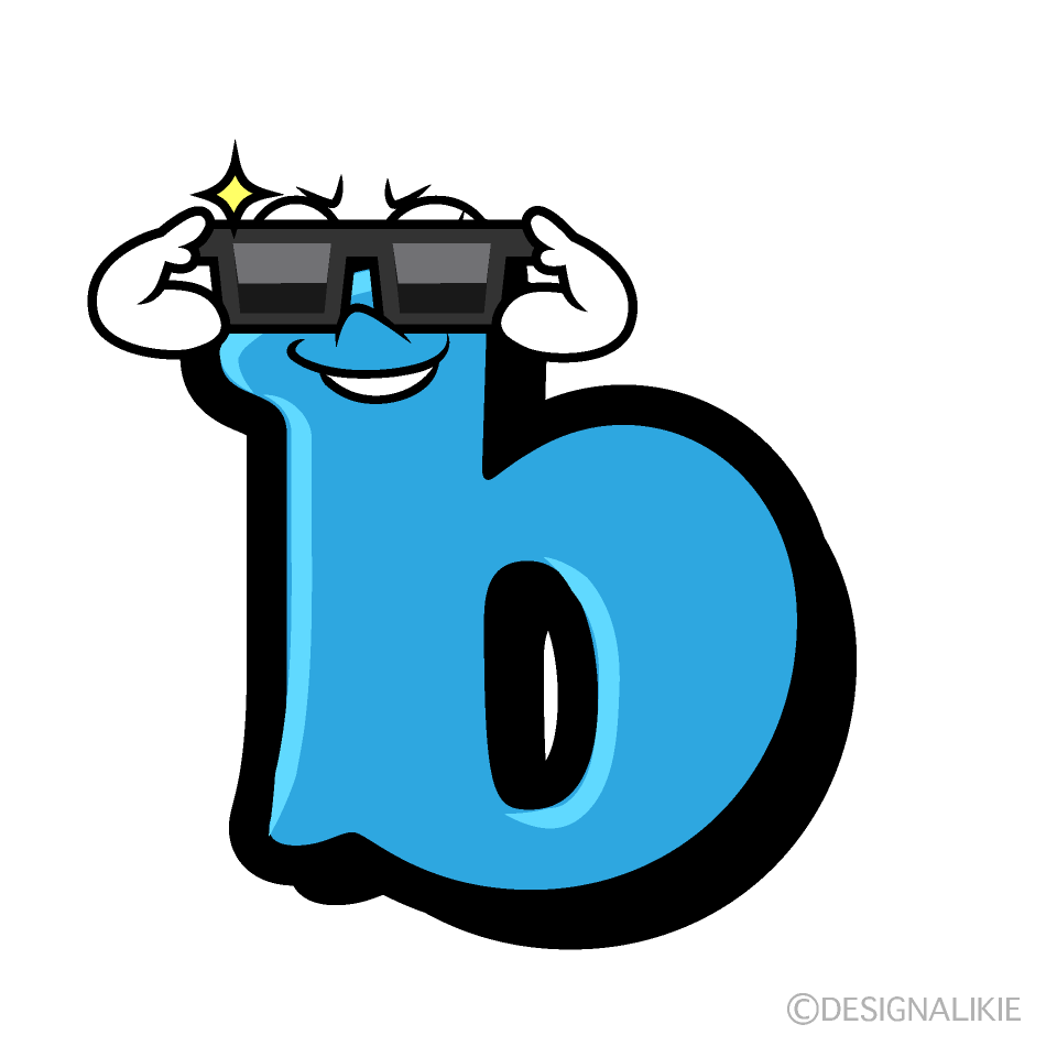 Cool b Cartoon Character Image