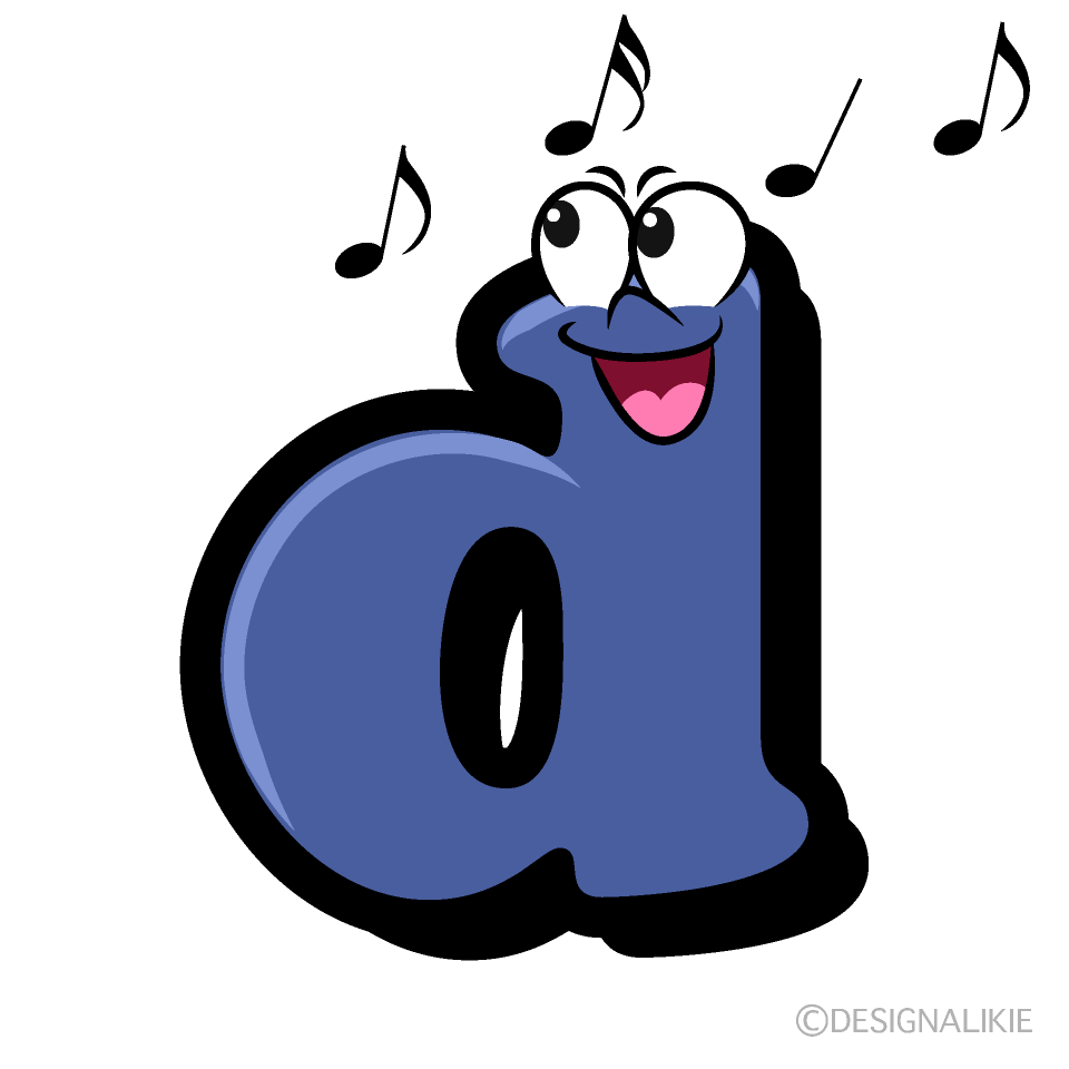 Singing d Cartoon Character Image