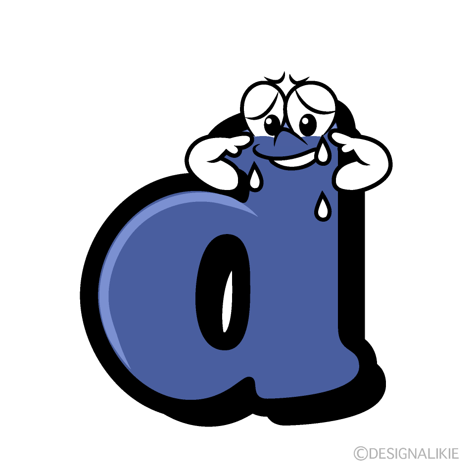 Sad d Cartoon Character Image