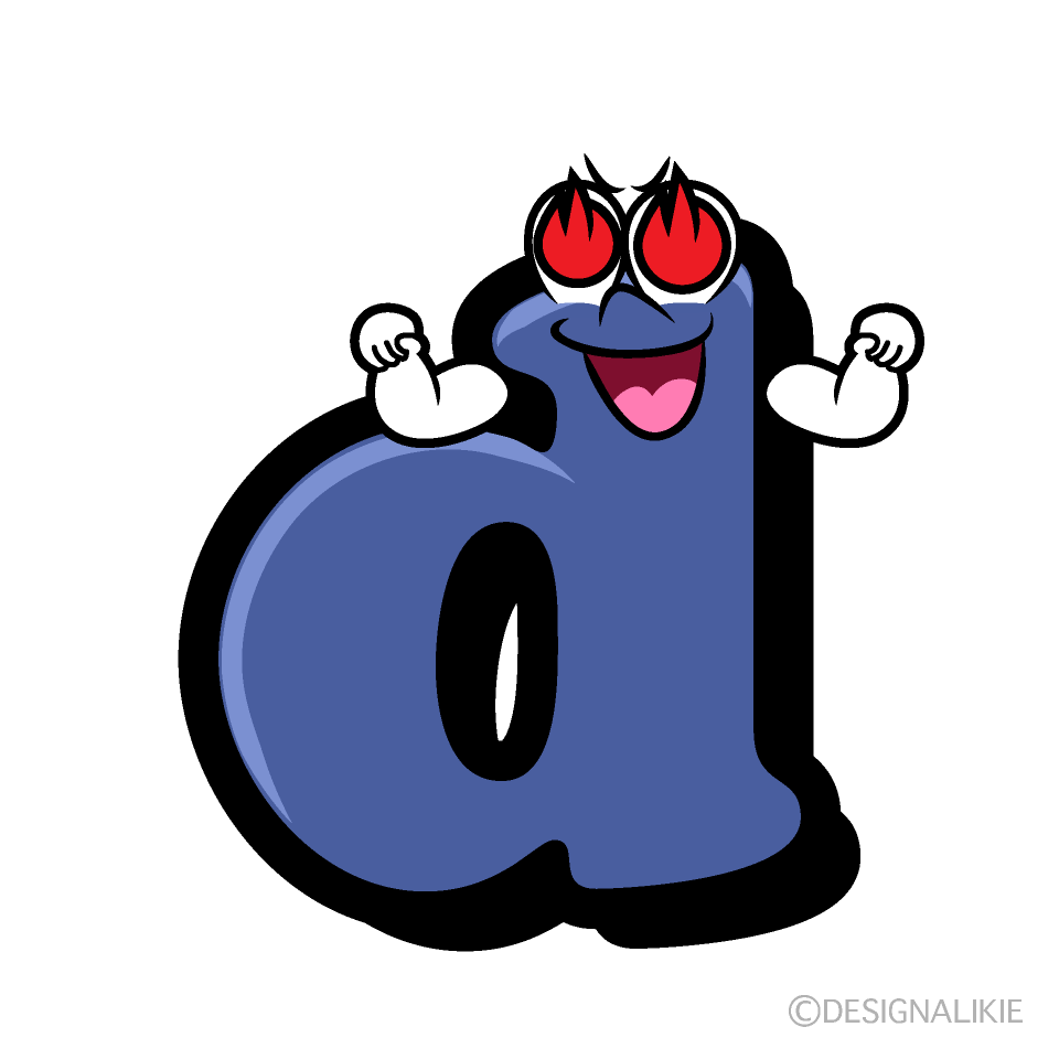 Enthusiasm d Cartoon Character Image