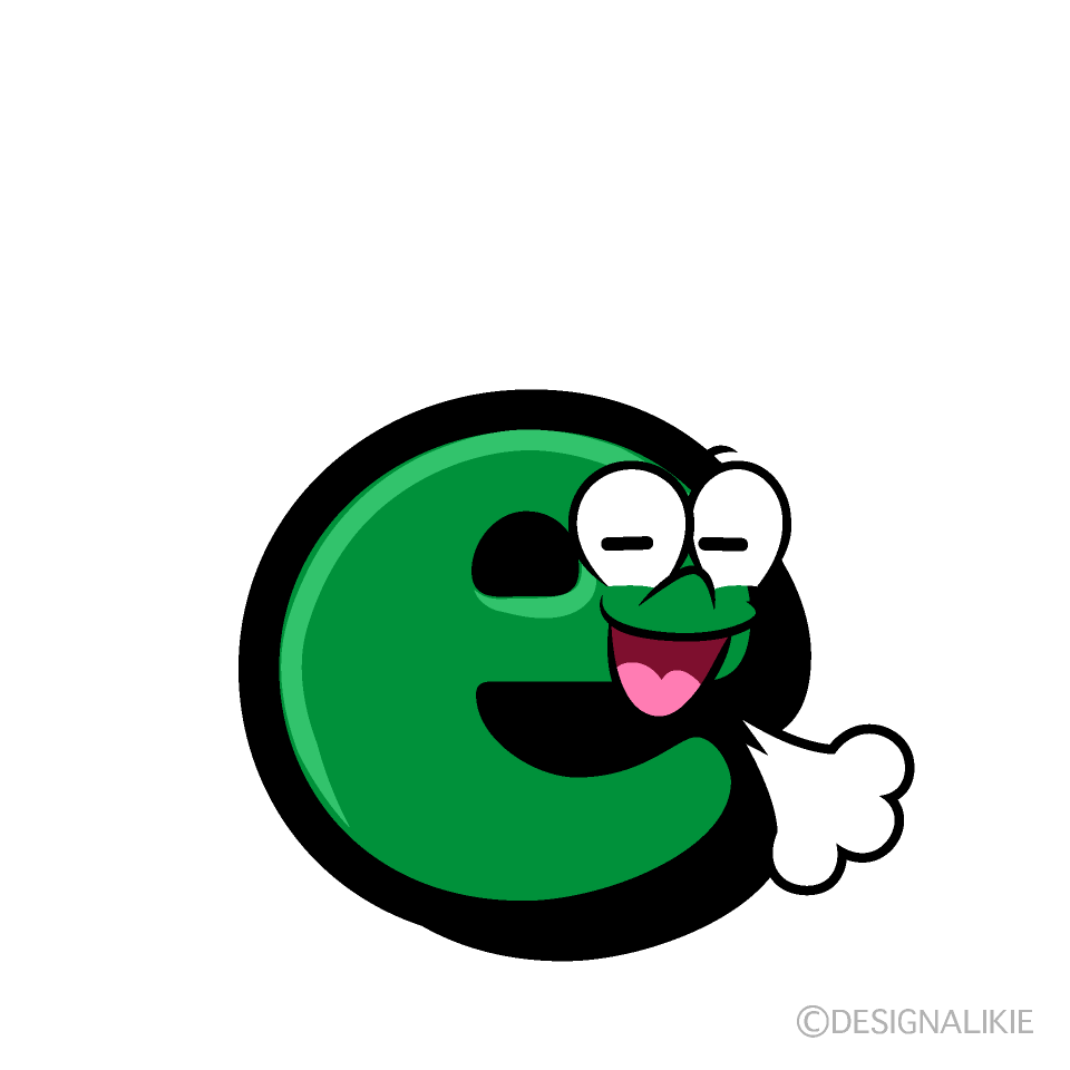 Relaxing e Cartoon Character Image