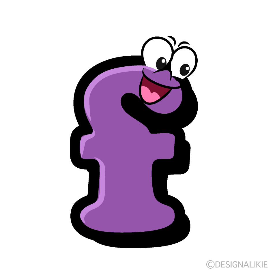 Lowercase f Cartoon Character Image