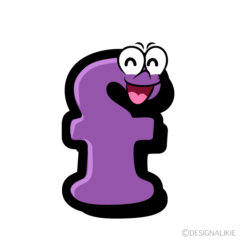 Smiling f Cartoon Character Image