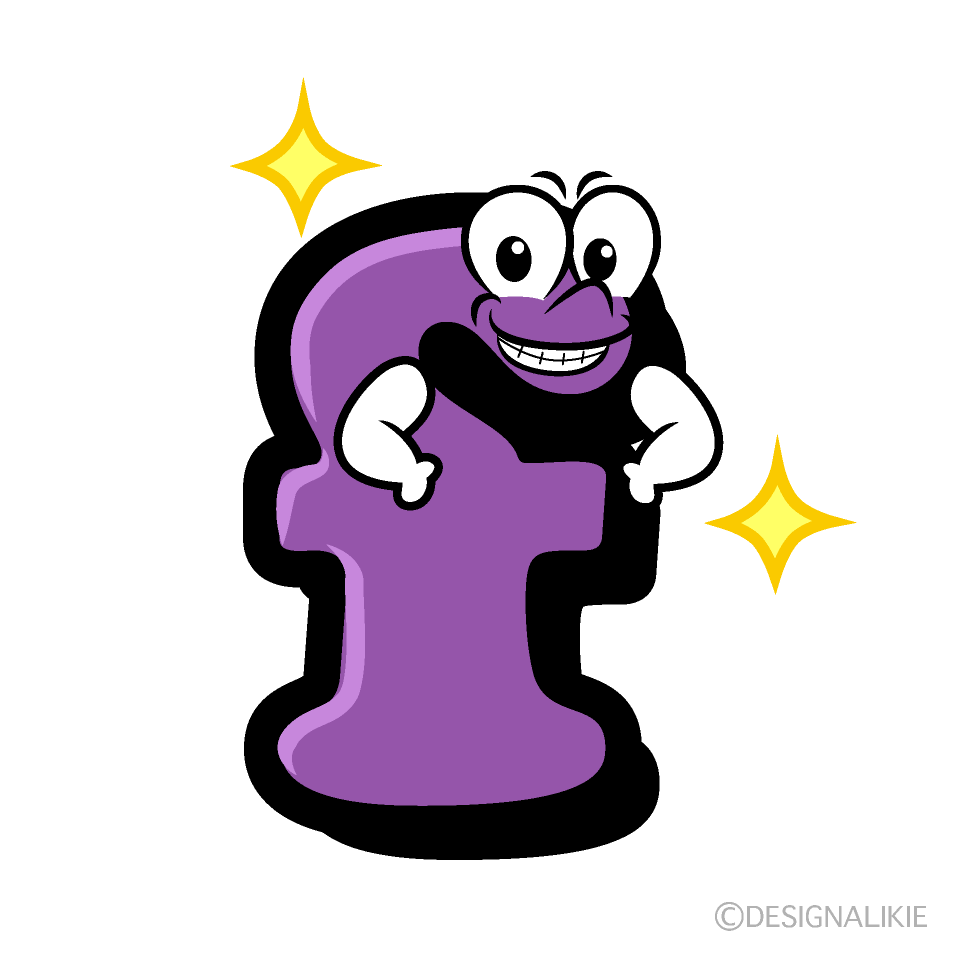 Glitter f Cartoon Character Image