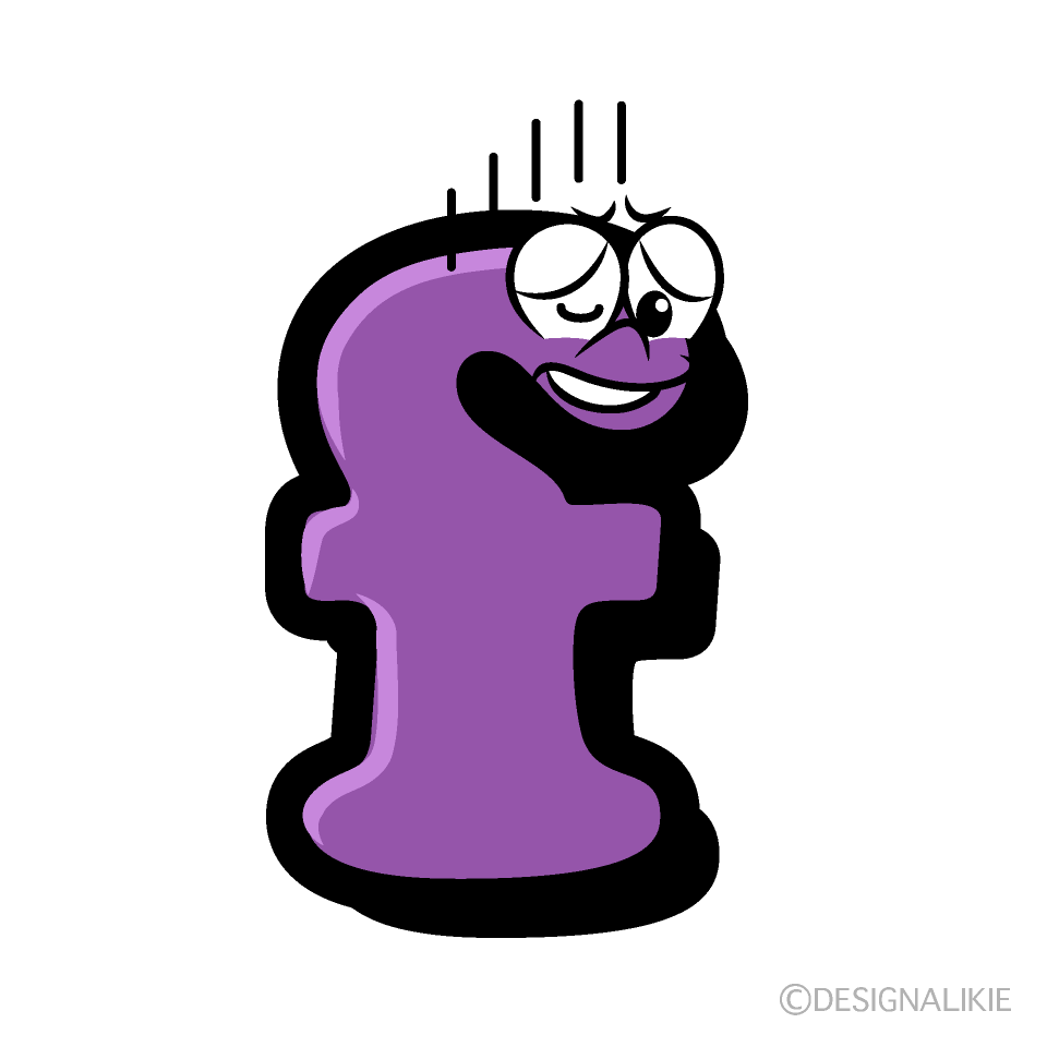 Depressed f Cartoon Character Image