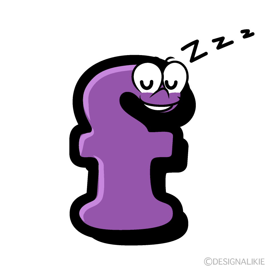 Sleeping f Cartoon Character Image