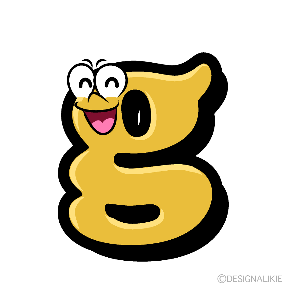 Smiling g Cartoon Character Image