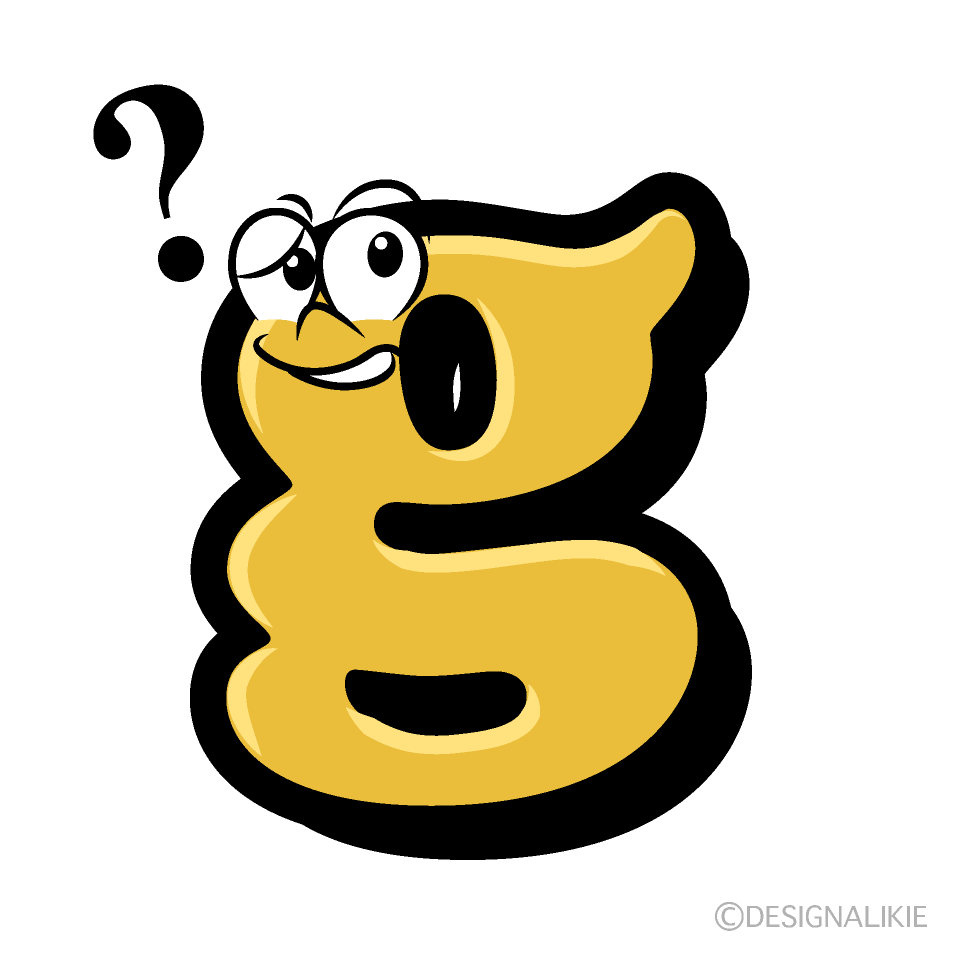 Thinking g Cartoon Character Image