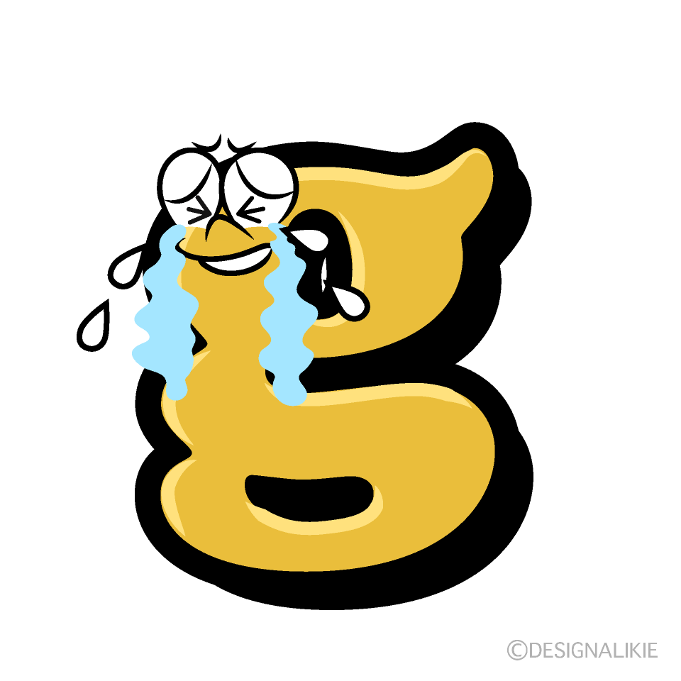 Crying g Cartoon Character Image