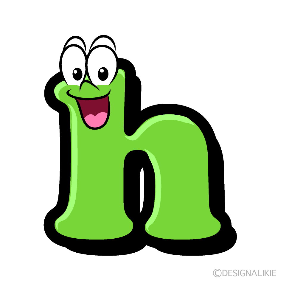 Surprising h Cartoon Character Image