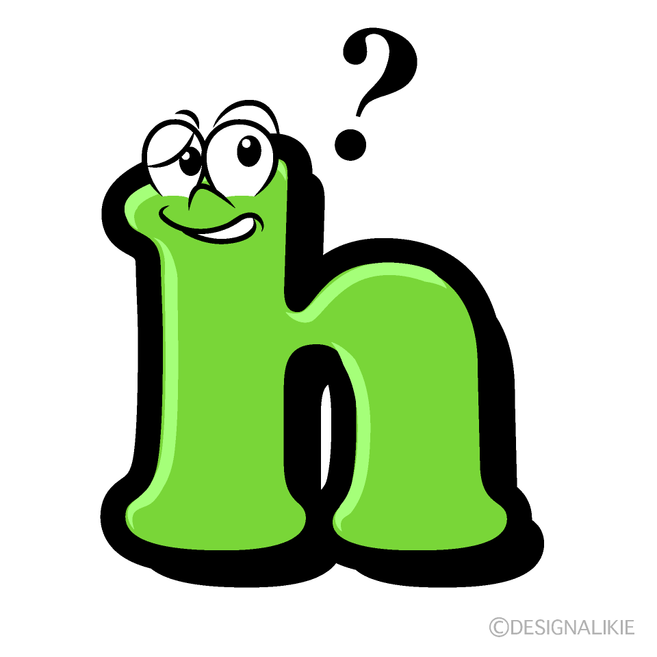 Thinking h Cartoon Character Image