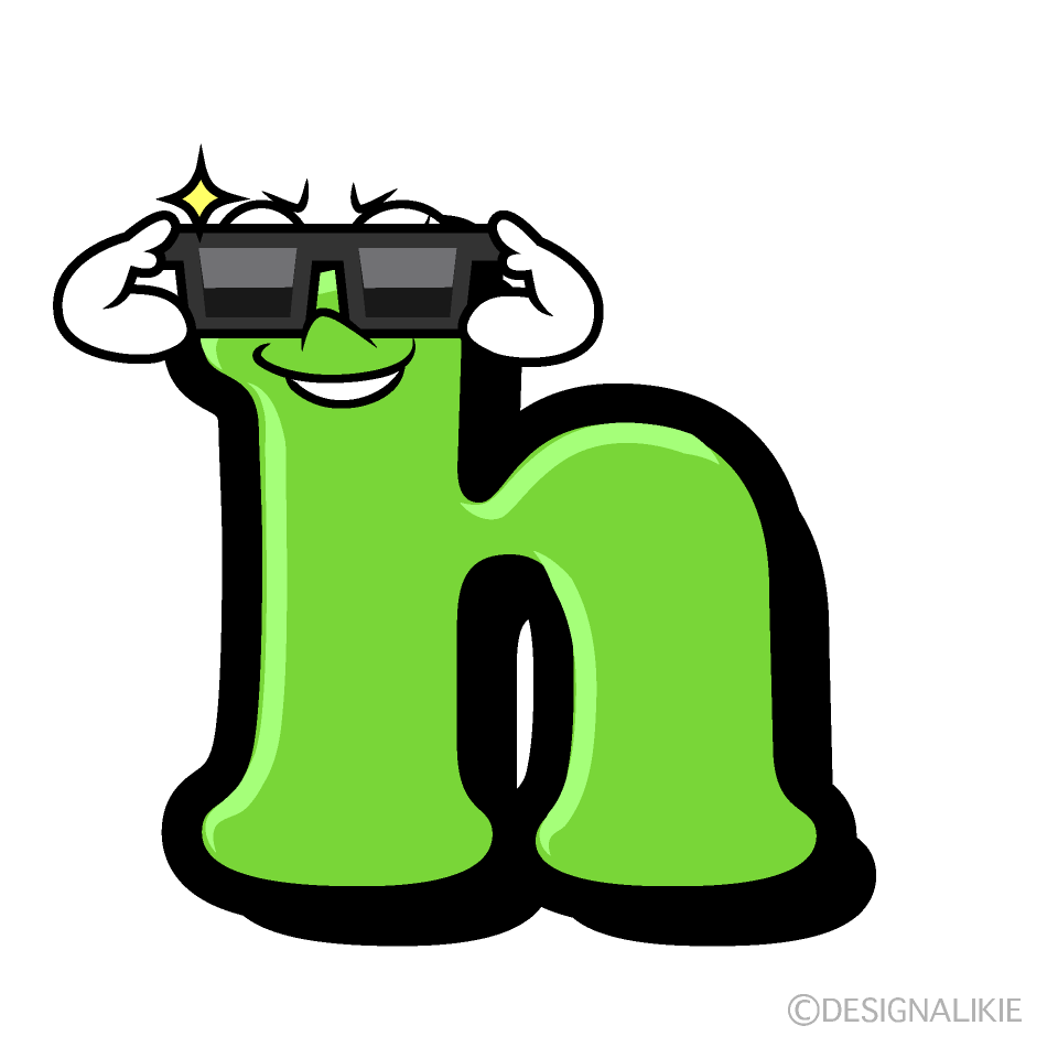 Cool h Cartoon Character Image