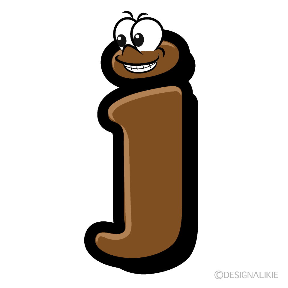 Lowercase j Cartoon Character Image