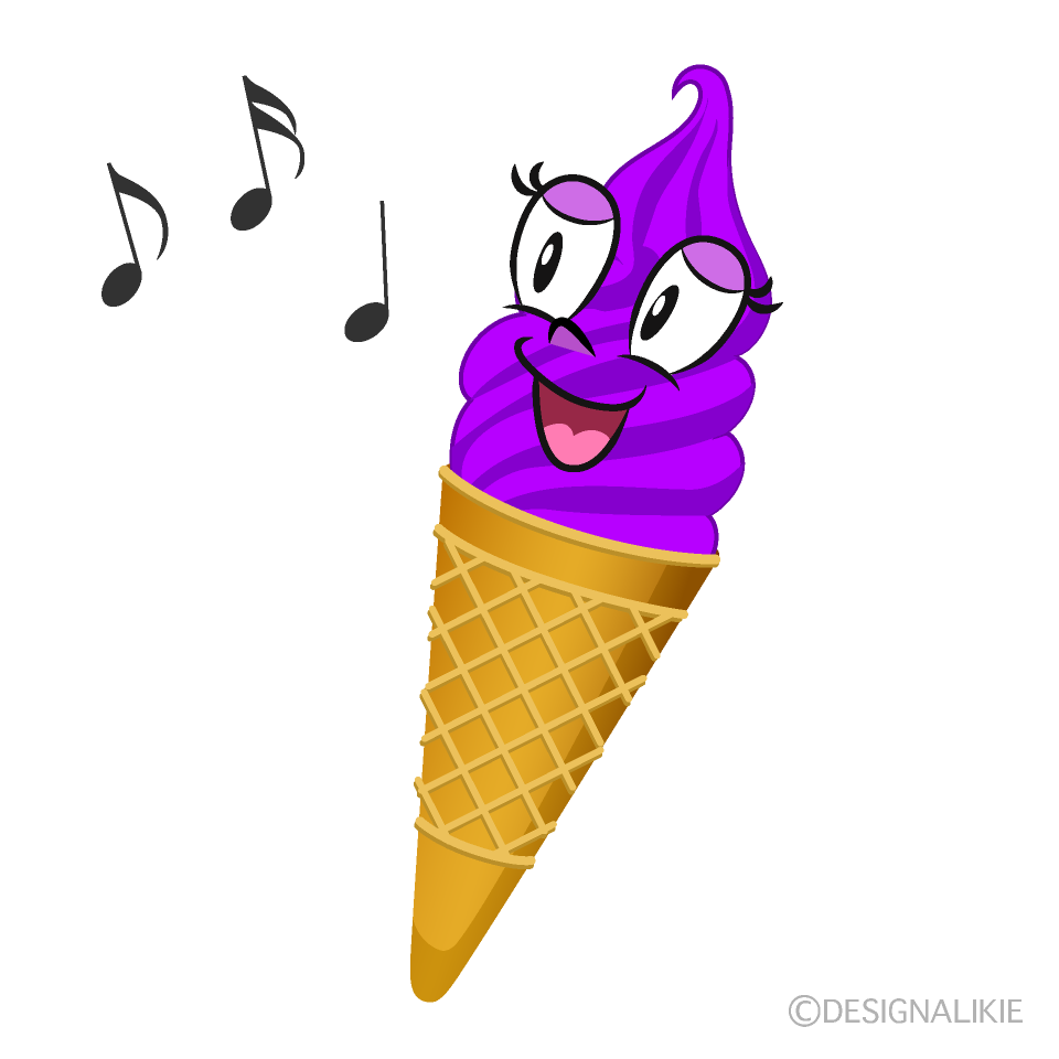 Free Soft Ice Cream Singing Cartoon Image｜Charatoon