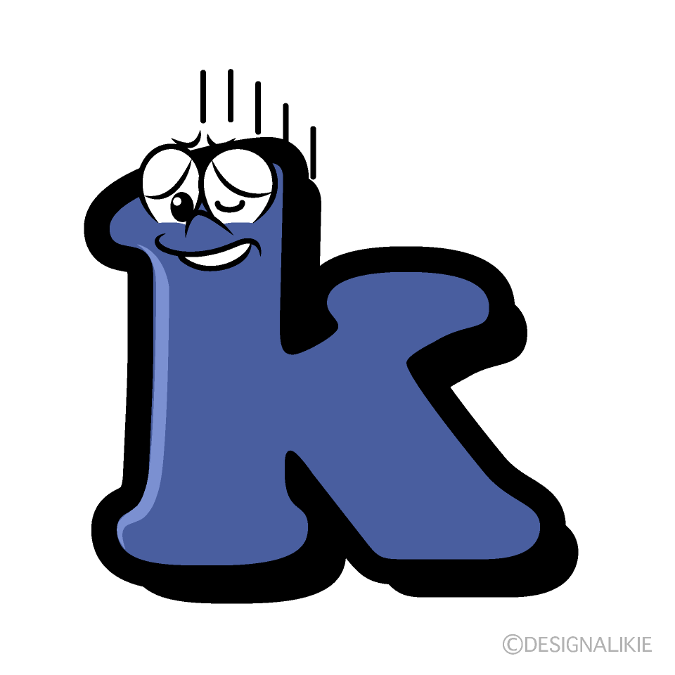 Depressed k Cartoon Character Image