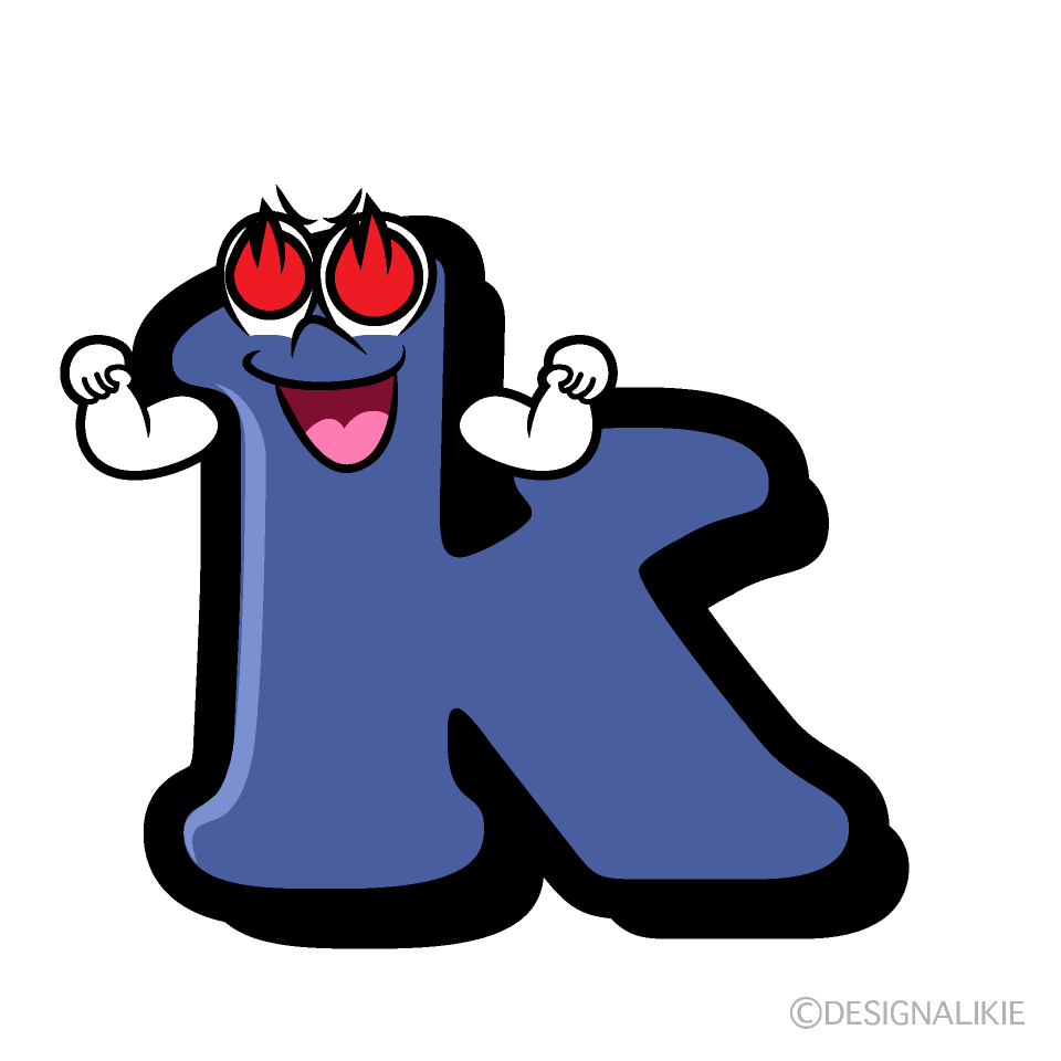 Enthusiasm k Cartoon Character Image